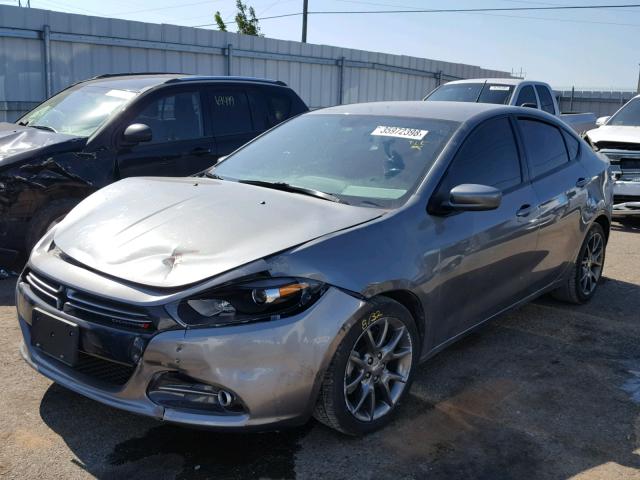 1C3CDFBAXDD159086 - 2013 DODGE DART SXT GRAY photo 2