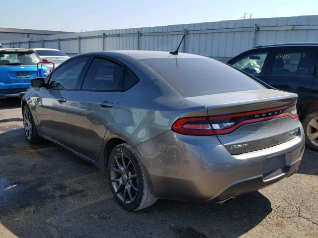 1C3CDFBAXDD159086 - 2013 DODGE DART SXT GRAY photo 3