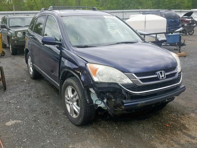 5J6RE4H72AL082177 - 2010 HONDA CR-V EXL BLUE photo 1