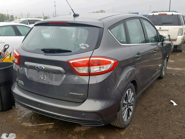 1FADP5FU7HL111763 - 2017 FORD C-MAX TITA GRAY photo 4