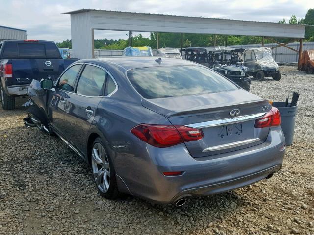 JN1BY1PP0GM631329 - 2016 INFINITI Q70L 3.7 GRAY photo 3