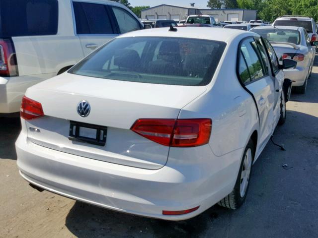 3VW2K7AJ6FM408895 - 2015 VOLKSWAGEN JETTA BASE WHITE photo 4