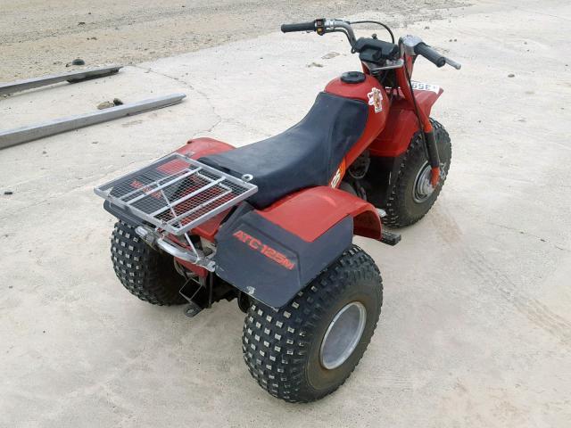 JH3TE0107FC129926 - 1985 HONDA ATC125 M RED photo 4