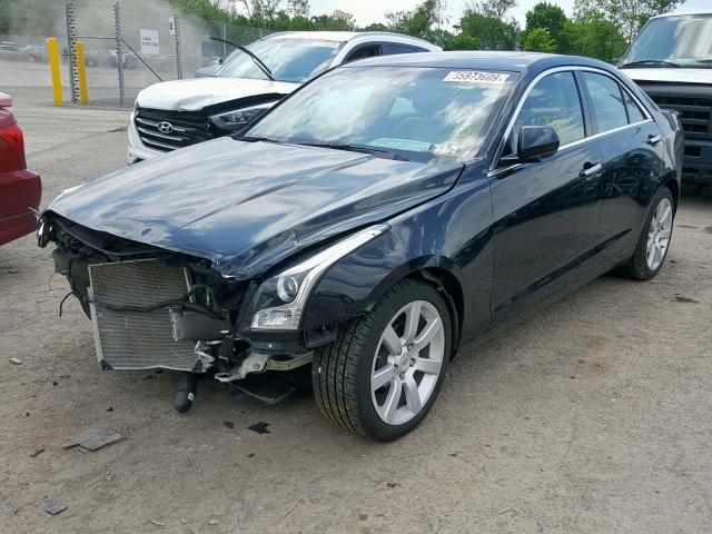 1G6AA5RA7E0178458 - 2014 CADILLAC ATS BLACK photo 2