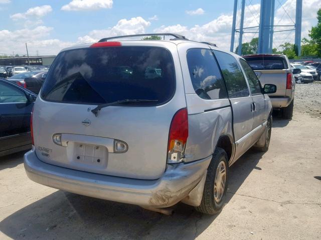 4N2XN11TXYD811966 - 2000 NISSAN QUEST SE SILVER photo 4