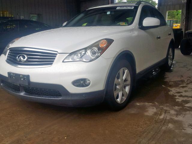 JN1AJ0HR8AM757214 - 2010 INFINITI EX35 BASE WHITE photo 2