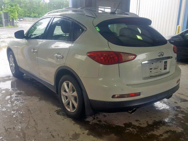 JN1AJ0HR8AM757214 - 2010 INFINITI EX35 BASE WHITE photo 3