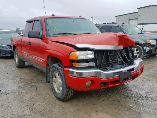 1GTEK19T24E327415 - 2004 GMC NEW SIERRA RED photo 1