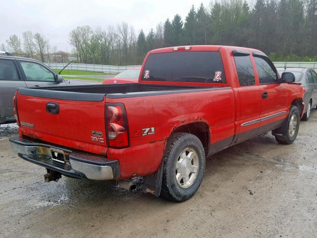 1GTEK19T24E327415 - 2004 GMC NEW SIERRA RED photo 4