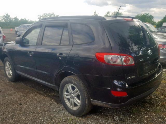 5NMSG3AB4AH384081 - 2010 HYUNDAI SANTA FE G BLACK photo 3