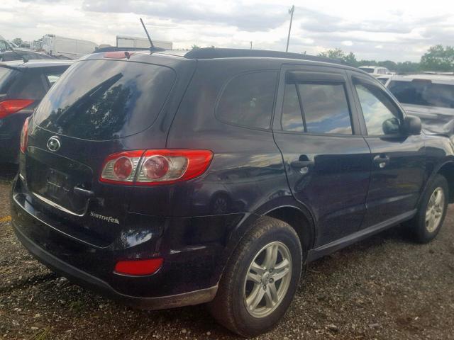 5NMSG3AB4AH384081 - 2010 HYUNDAI SANTA FE G BLACK photo 4