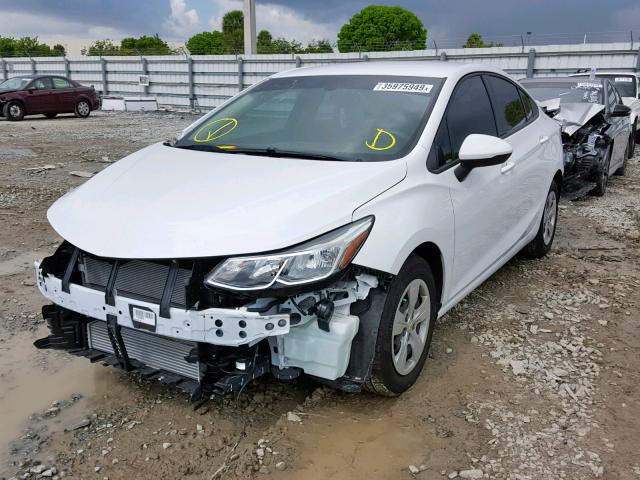 1G1BC5SM3H7269358 - 2017 CHEVROLET CRUZE LS WHITE photo 2