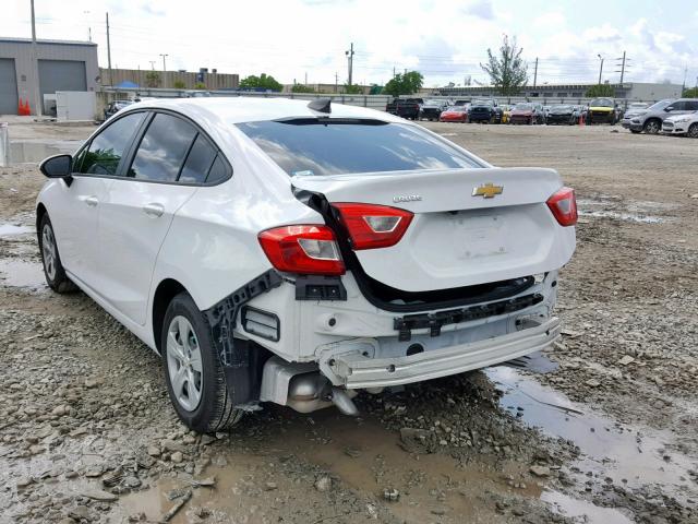 1G1BC5SM3H7269358 - 2017 CHEVROLET CRUZE LS WHITE photo 3