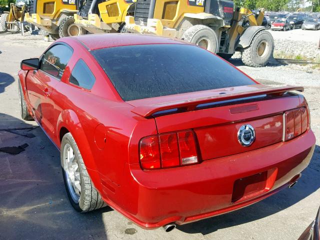 1ZVHT82H585161340 - 2008 FORD MUSTANG GT RED photo 3