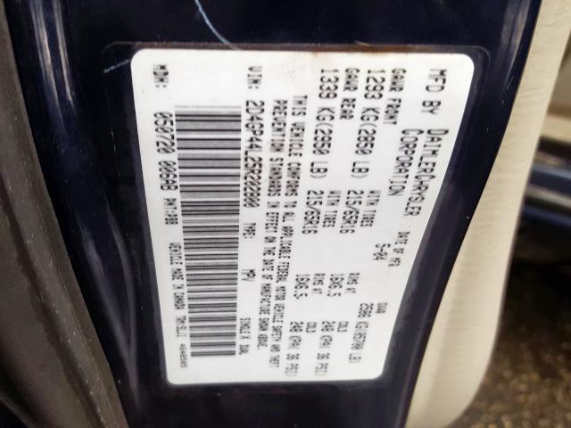 2D4GP44L25R202800 - 2005 DODGE GRAND CARAVAN SXT  photo 10