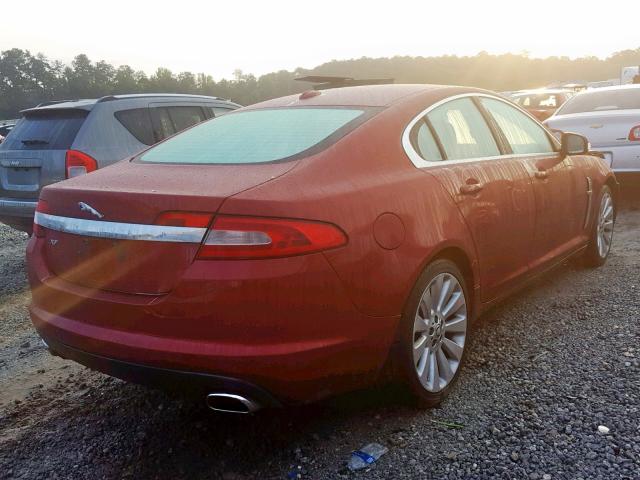 SAJWA05B69HR31149 - 2009 JAGUAR XF LUXURY RED photo 4