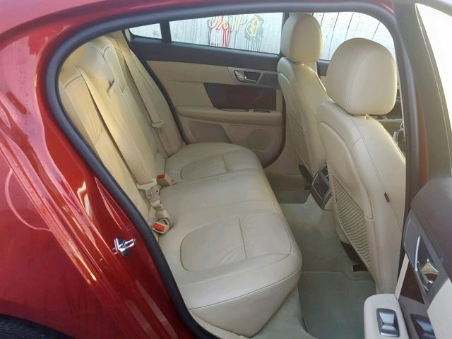 SAJWA05B69HR31149 - 2009 JAGUAR XF LUXURY RED photo 6