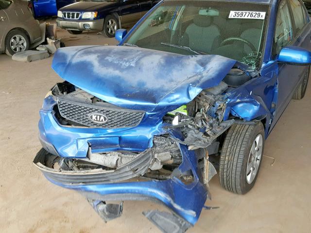 KNADE123966080952 - 2006 KIA RIO BLUE photo 9