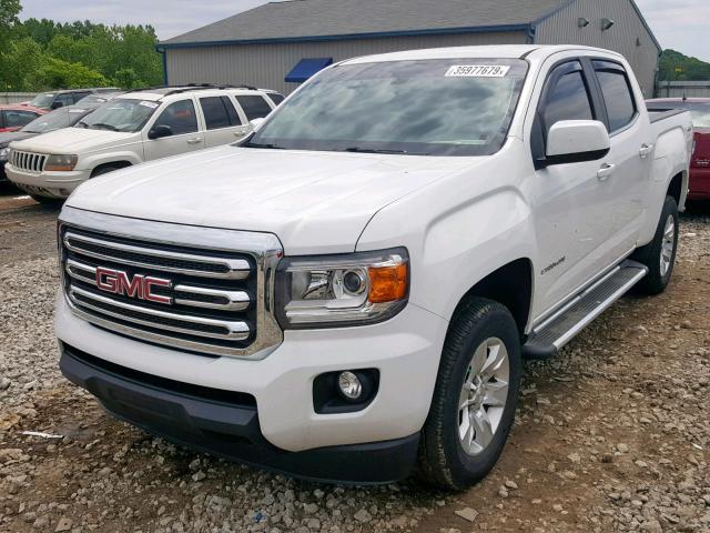 1GTG6CE37G1274897 - 2016 GMC CANYON SLE WHITE photo 2