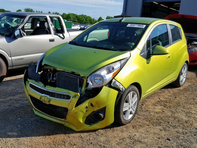 KL8CB6S98DC606455 - 2013 CHEVROLET SPARK LS GREEN photo 2