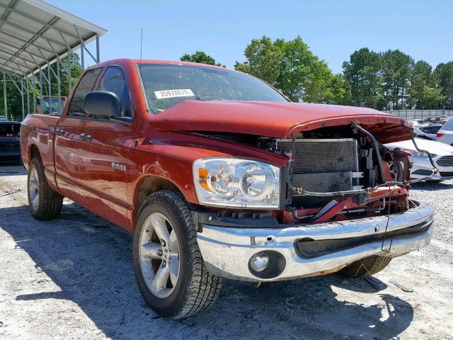 1D7HA18N08S603848 - 2008 DODGE RAM 1500 S ORANGE photo 1