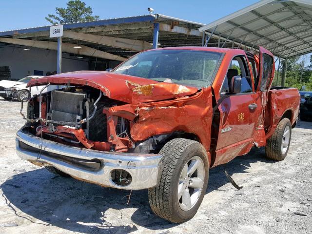 1D7HA18N08S603848 - 2008 DODGE RAM 1500 S ORANGE photo 2