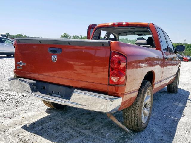 1D7HA18N08S603848 - 2008 DODGE RAM 1500 S ORANGE photo 4