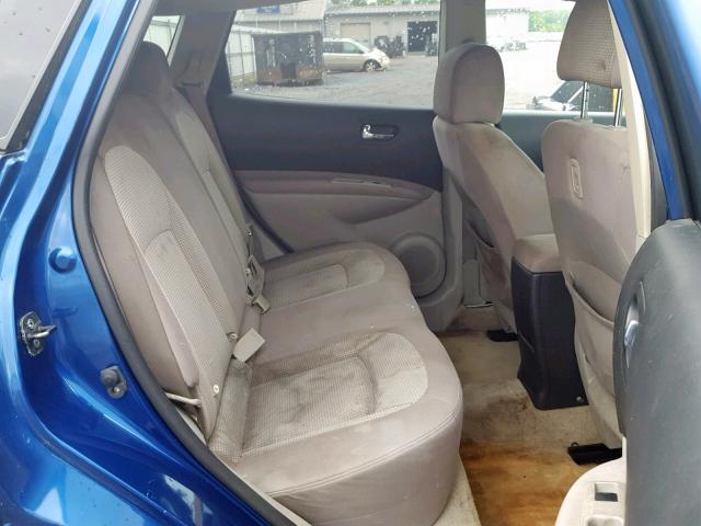 JN8AS58V39W179001 - 2009 NISSAN ROGUE S BLUE photo 6