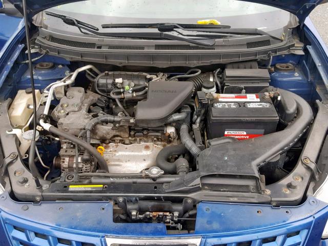 JN8AS58V39W179001 - 2009 NISSAN ROGUE S BLUE photo 7