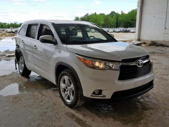 5TDYKRFH7FS096861 - 2015 TOYOTA HIGHLANDER WHITE photo 1