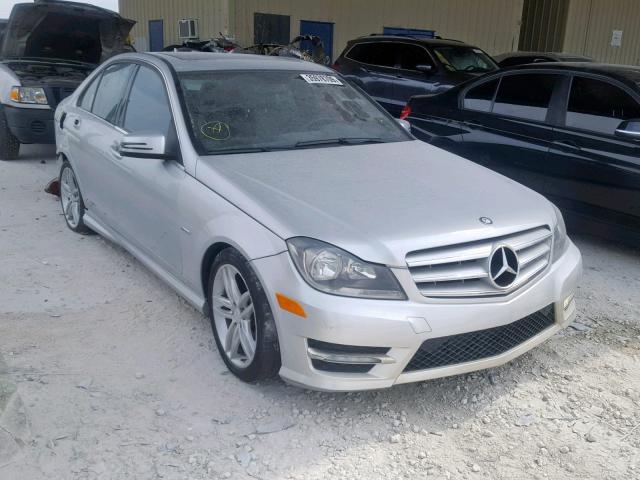 WDDGF4HB1CA609287 - 2012 MERCEDES-BENZ C 250 SILVER photo 1