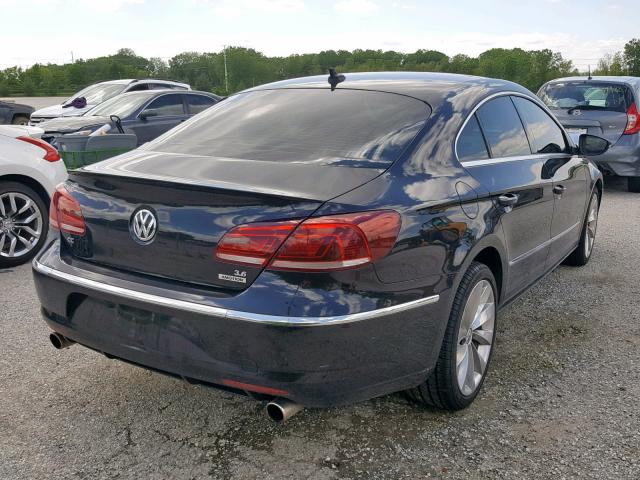 WVWGU7ANXDE556587 - 2013 VOLKSWAGEN CC VR6 4MO BLACK photo 4