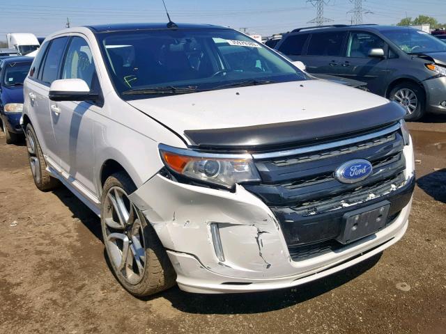 2FMDK3AK7CBA77864 - 2012 FORD EDGE SPORT WHITE photo 1