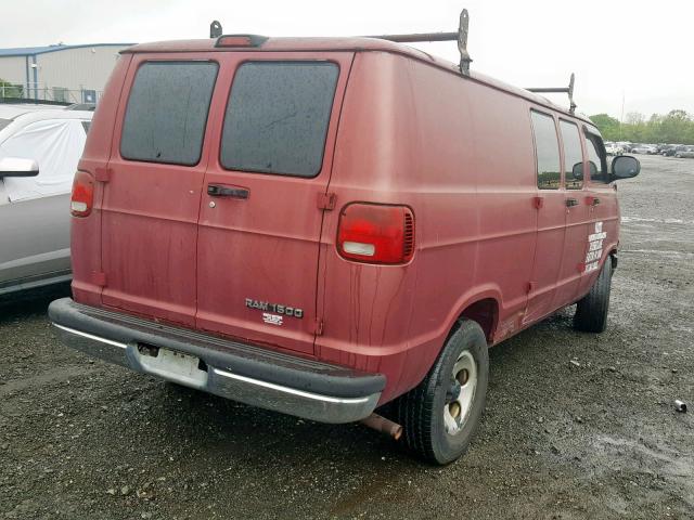 2D6WB11Z73K529644 - 2003 DODGE RAM VAN B1 RED photo 4