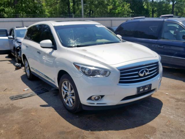 5N1AL0MN7DC321776 - 2013 INFINITI JX35 WHITE photo 1