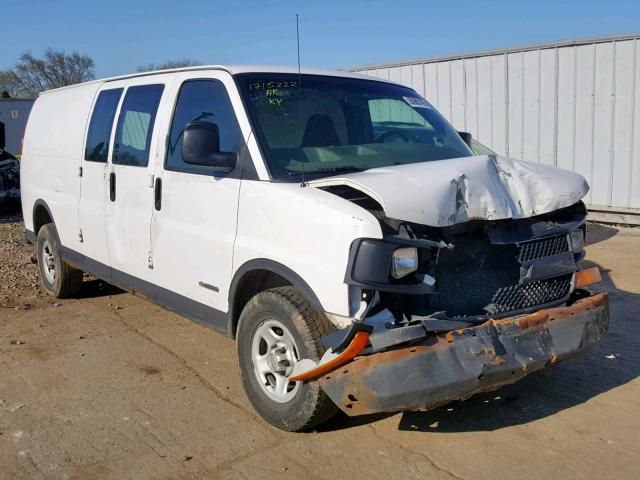 1GCFG29X051182155 - 2005 CHEVROLET EXPRESS G2 WHITE photo 1