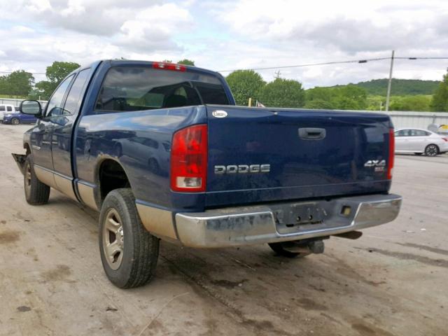 1D7HU18Z53J509943 - 2003 DODGE RAM 1500 S BLUE photo 3