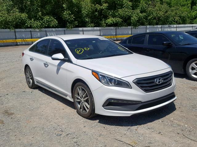 5NPE34AB5FH098698 - 2015 HYUNDAI SONATA SPO WHITE photo 1