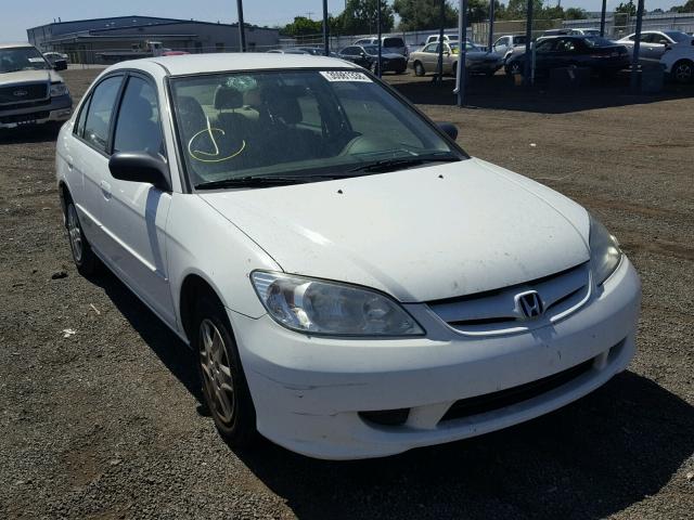 1HGEN26574L000315 - 2004 HONDA CIVIC GX WHITE photo 1