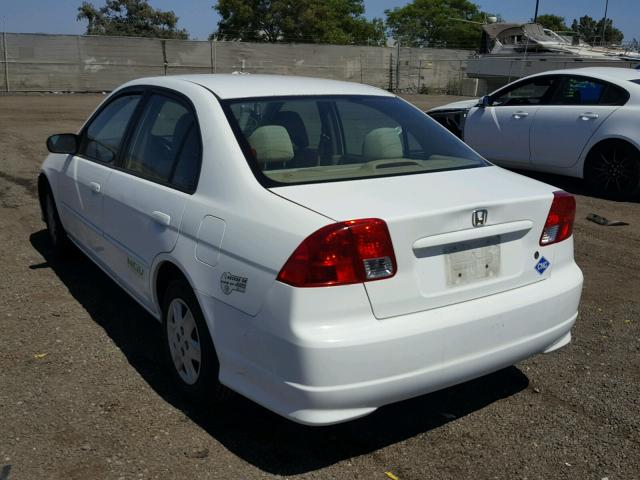 1HGEN26574L000315 - 2004 HONDA CIVIC GX WHITE photo 3