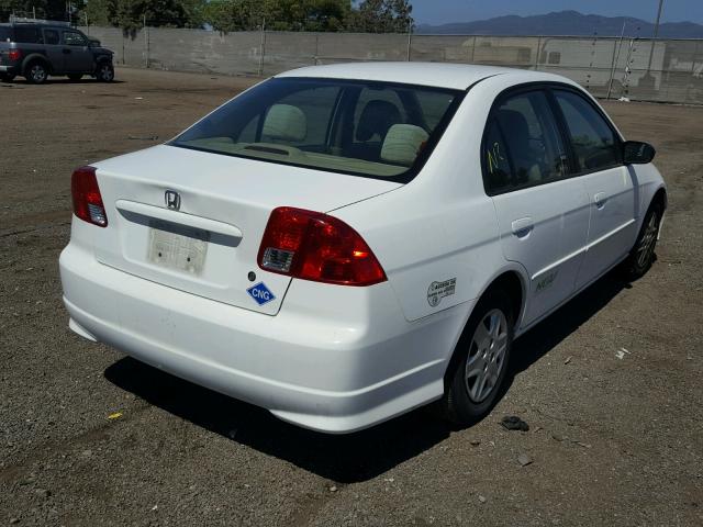 1HGEN26574L000315 - 2004 HONDA CIVIC GX WHITE photo 4