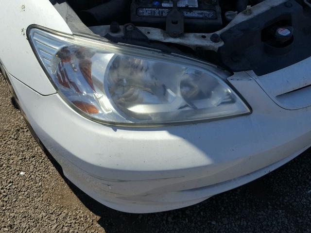 1HGEN26574L000315 - 2004 HONDA CIVIC GX WHITE photo 9