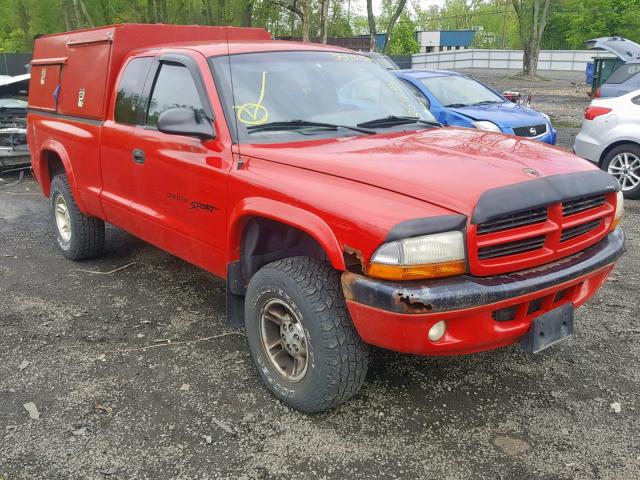 1B7GG22X4WS558169 - 1998 DODGE DAKOTA RED photo 1