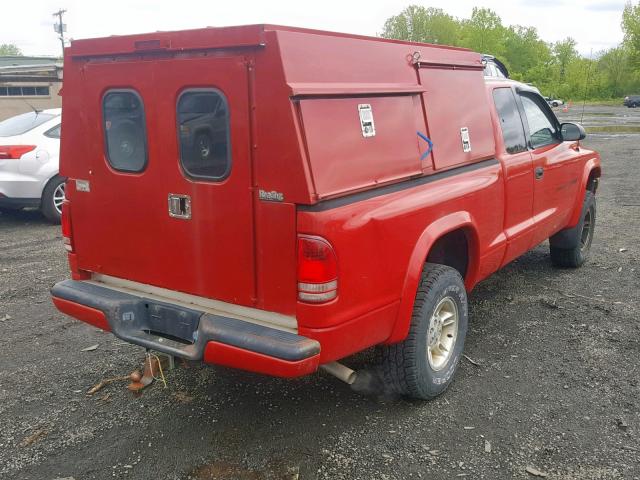 1B7GG22X4WS558169 - 1998 DODGE DAKOTA RED photo 4