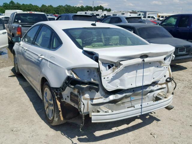 3FA6P0H77ER331968 - 2014 FORD FUSION SE WHITE photo 3