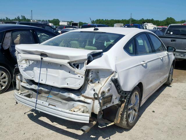 3FA6P0H77ER331968 - 2014 FORD FUSION SE WHITE photo 4