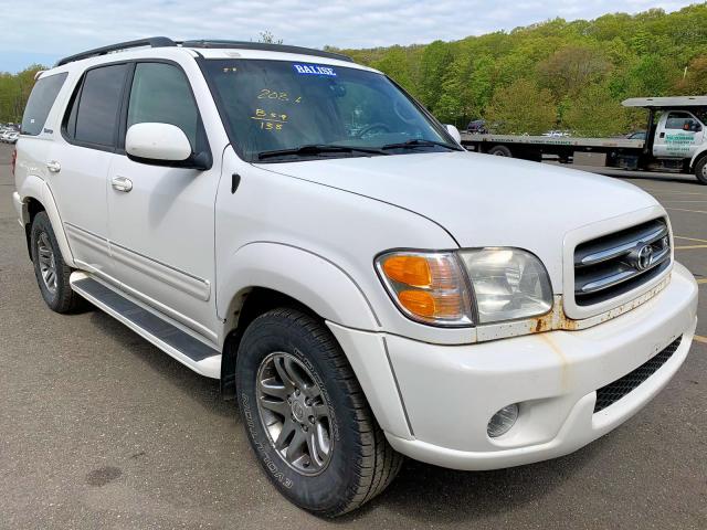 5TDBT48A43S195283 - 2003 TOYOTA SEQUOIA LI WHITE photo 1