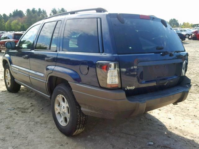 1J4GW38SX2C249096 - 2002 JEEP GRAND CHER BLUE photo 3