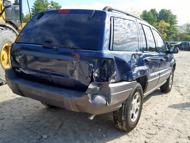 1J4GW38SX2C249096 - 2002 JEEP GRAND CHER BLUE photo 4