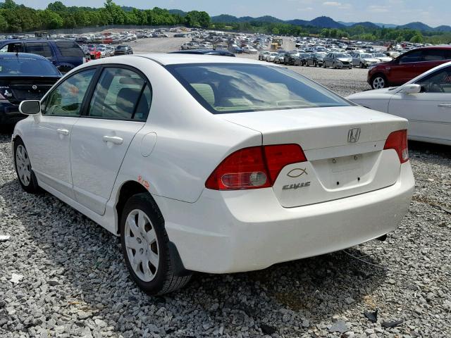 1HGFA16537L121292 - 2007 HONDA CIVIC LX WHITE photo 3